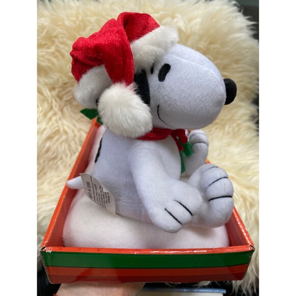 Animated Snoopy with SnoMotion Waterglobe Peanuts Christmas New Old Stock Kcare - Picture 4 of 10